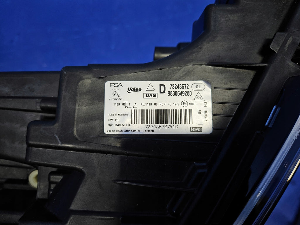 Frontscheinwerfer Citroën C4 III 73243672 Full LED Ein Stück (Rechts oder Links)
