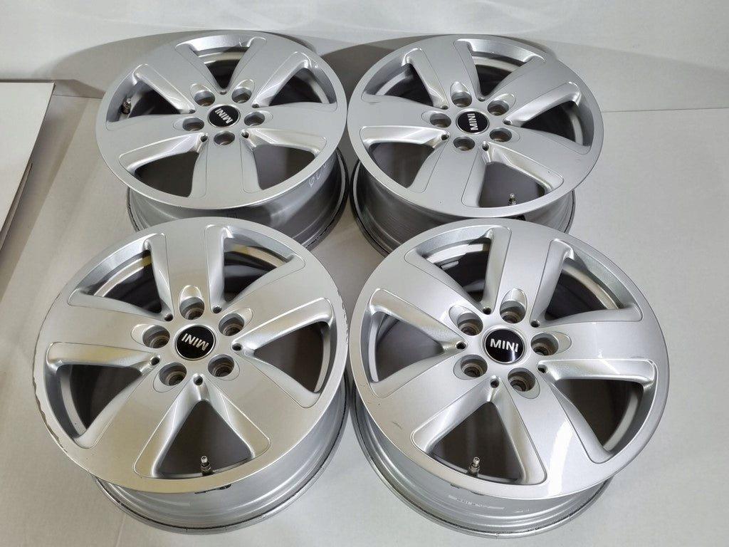 4x Alufelge 16 Zoll 7.0" 5x112 47ET Glanz Silber 6877741 Mini Rim Wheel FEL4870919860hn