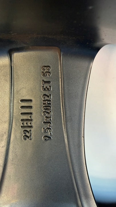 1x Alufelge 20 Zoll 9.5" 5x112 53ET KBA48931 Mercedes-Benz Glc Gle Rim Wheel FEL7662496449qd