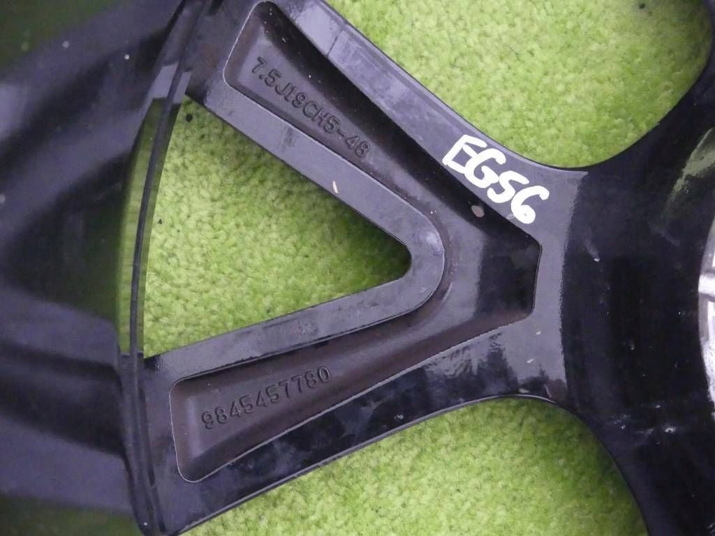 1x Alufelge 19 Zoll 7.5" 5x108 48ET Glanz Schwarz 9845457780 Citroën C3 Aircross FEL8803681005gk