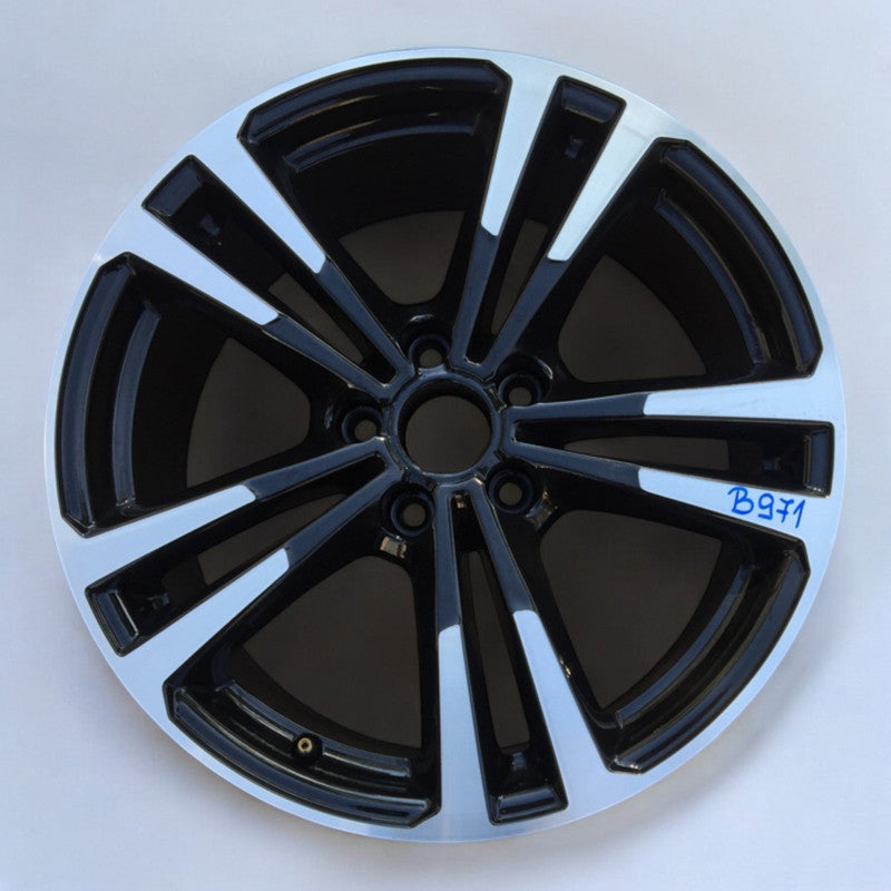 1x Alufelge 18 Zoll 7.5" 5x112 51ET Schwarz 8V0601025BL Audi A3 Rim Wheel