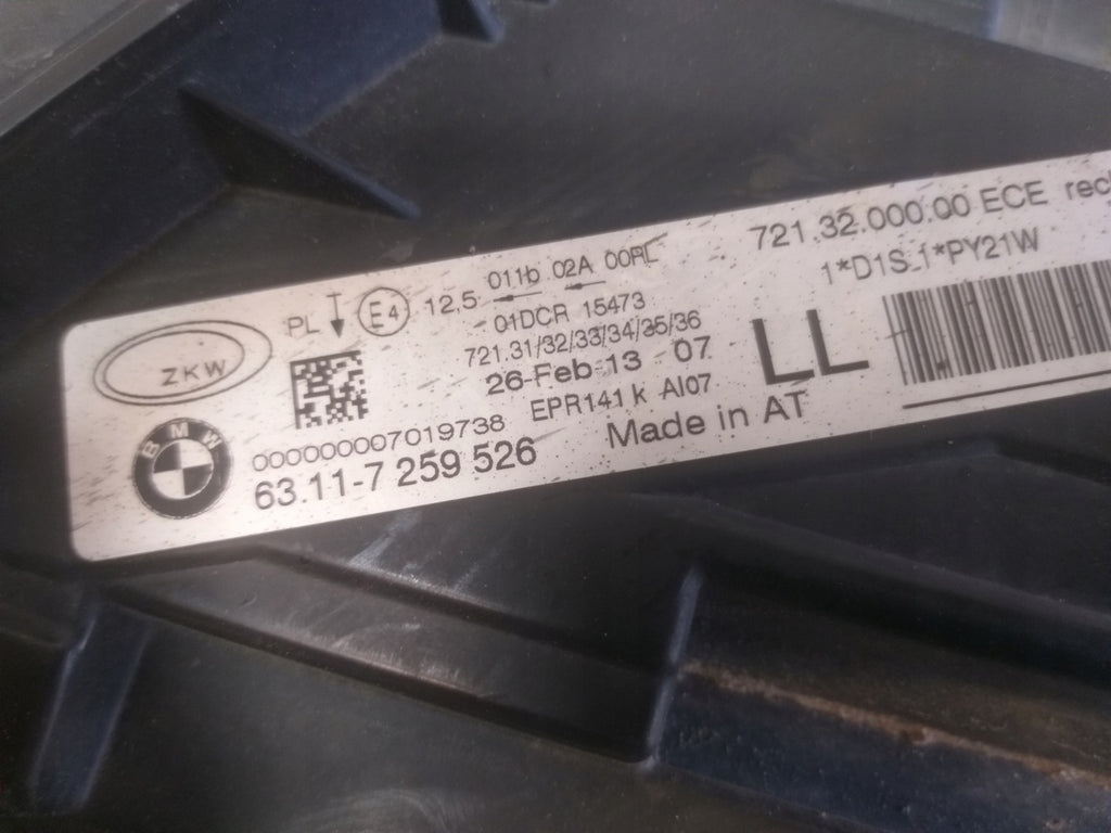 Frontscheinwerfer BMW F30 F31 7259526 Xenon Rechts Scheinwerfer Headlight