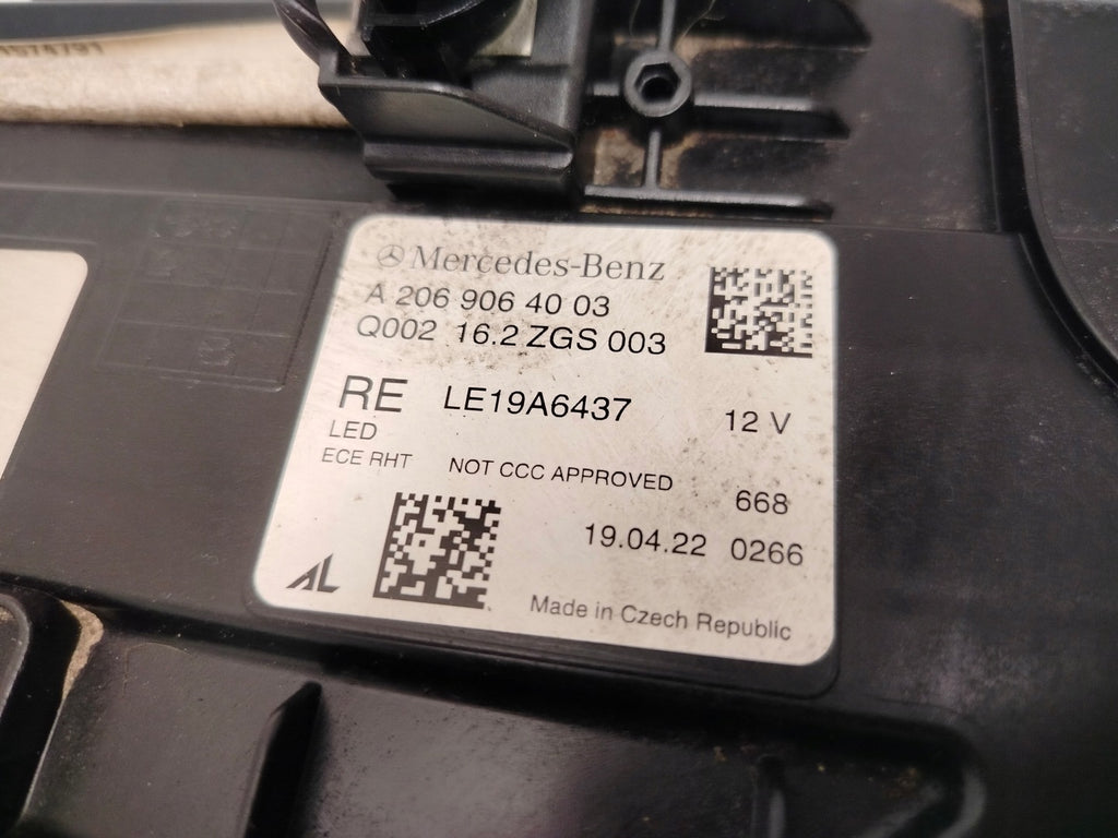 Frontscheinwerfer Mercedes-Benz W206 A2069064003 Full LED Rechts Headlight SCH6274955818yv