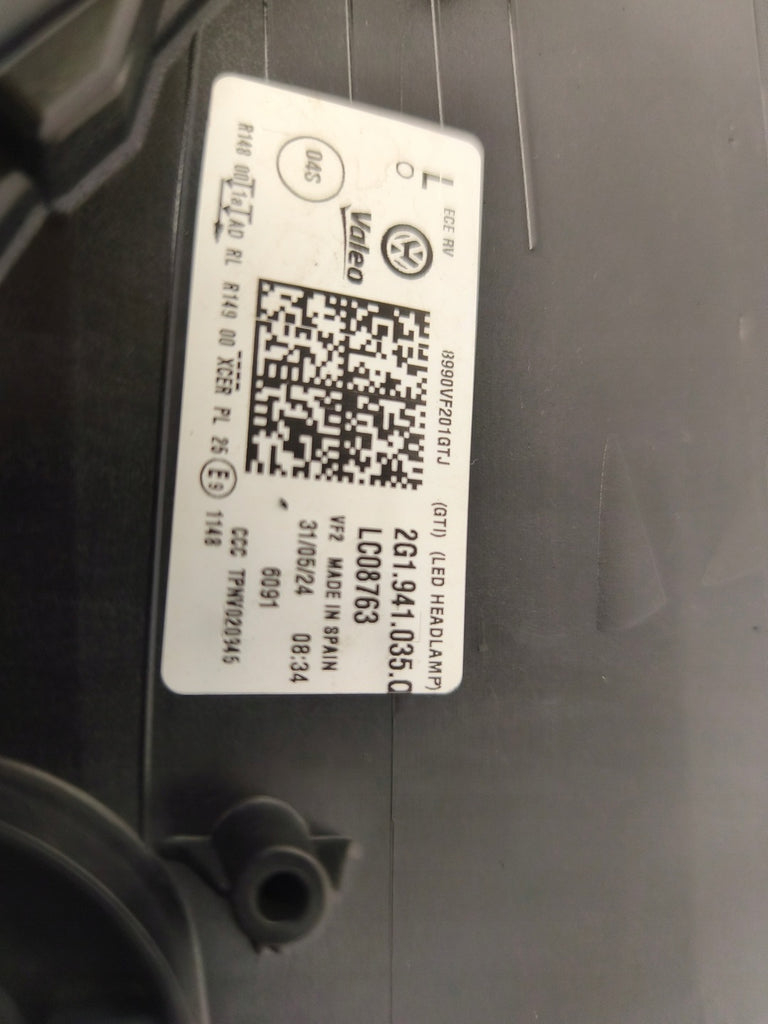 Frontscheinwerfer VW Polo 2G1941036Q 2G1941035Q LED Ein Satz Headlight SCH5524307074xo