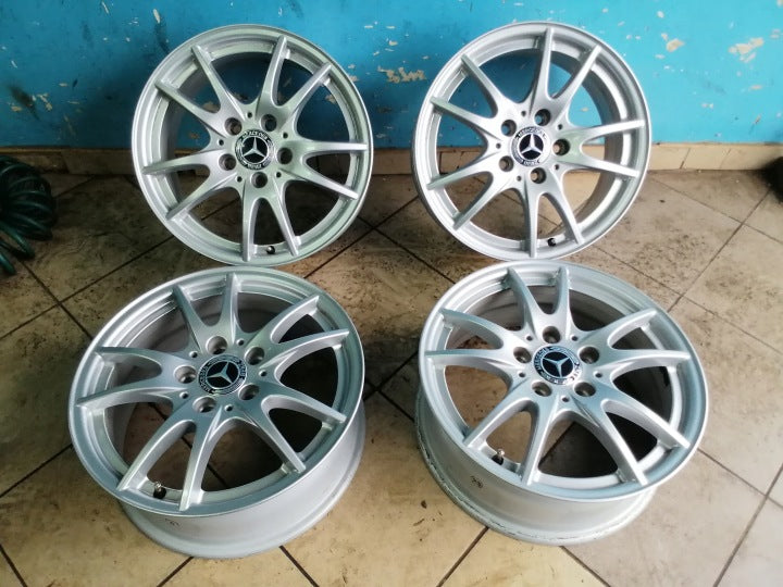 4x Alufelge 16 Zoll 6.5" 5x112 49ET A2464011302 Mercedes-Benz Rim Wheel FEL7214370228lo