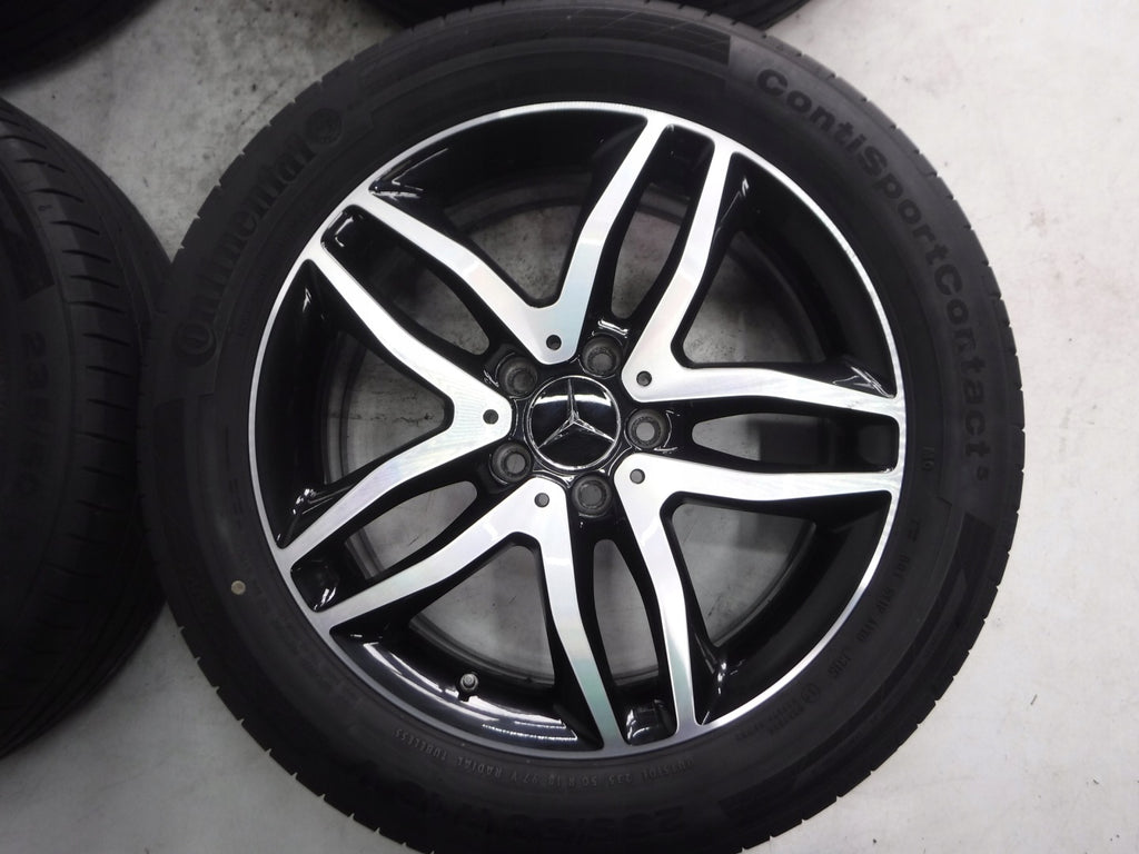 4x Alufelge 18 Zoll 7.0" 5x112 46ET Glanz Schwarz A1564010100 Mercedes-Benz X156 FEL1557335002nz