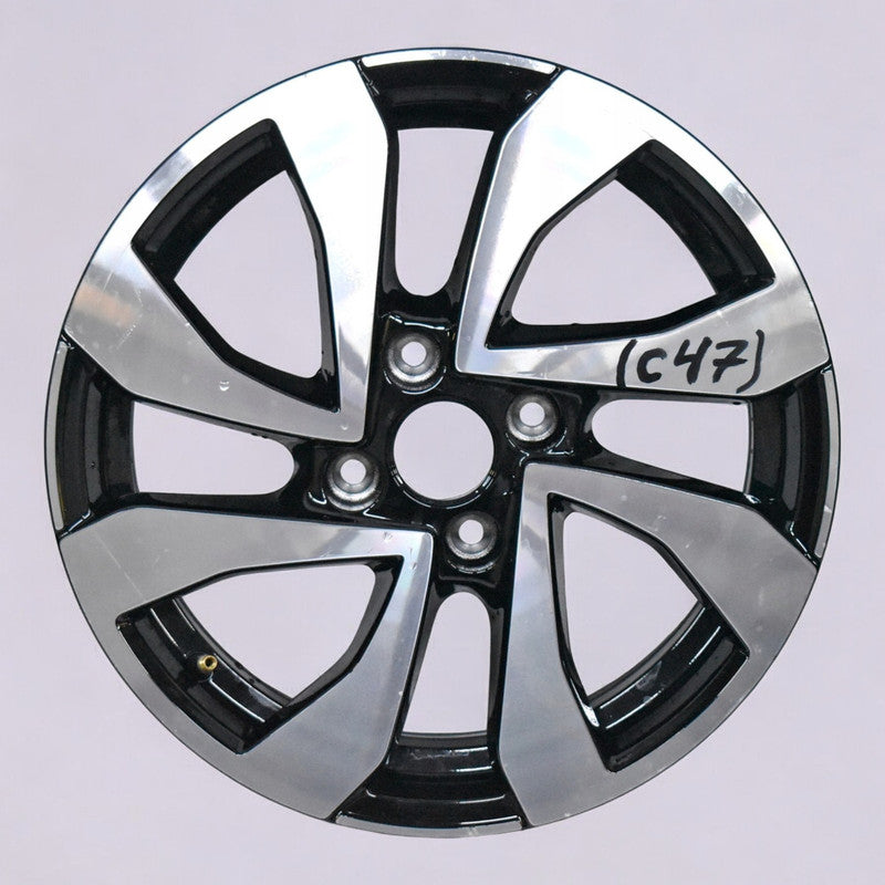 1x Alufelge 15 Zoll 5.5" 4x100 41ET Glanz Silber 1S0601025CE Mg Rim Wheel