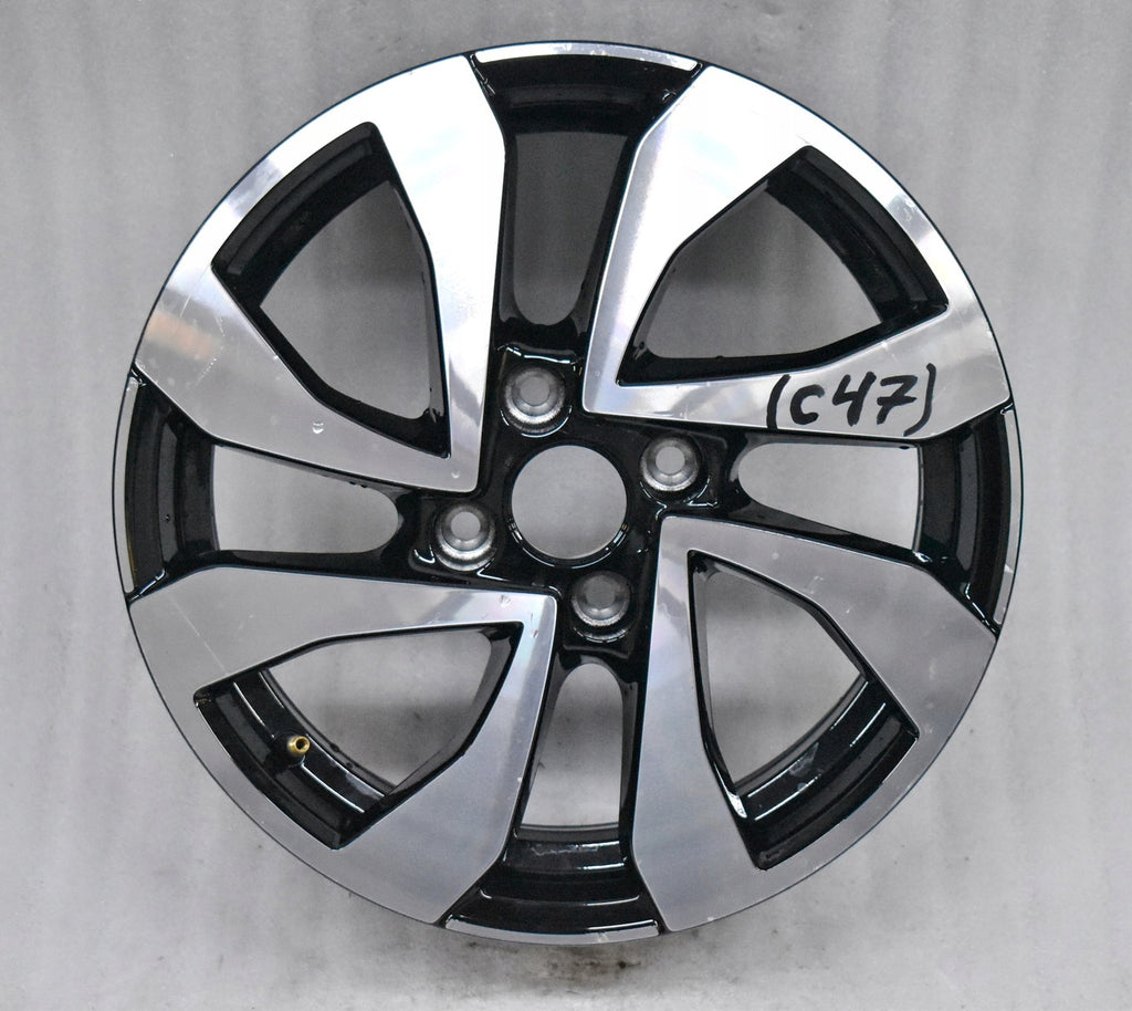 1x Alufelge 15 Zoll 5.5" 4x100 41ET Glanz Silber 1S0601025CE Mg Rim Wheel