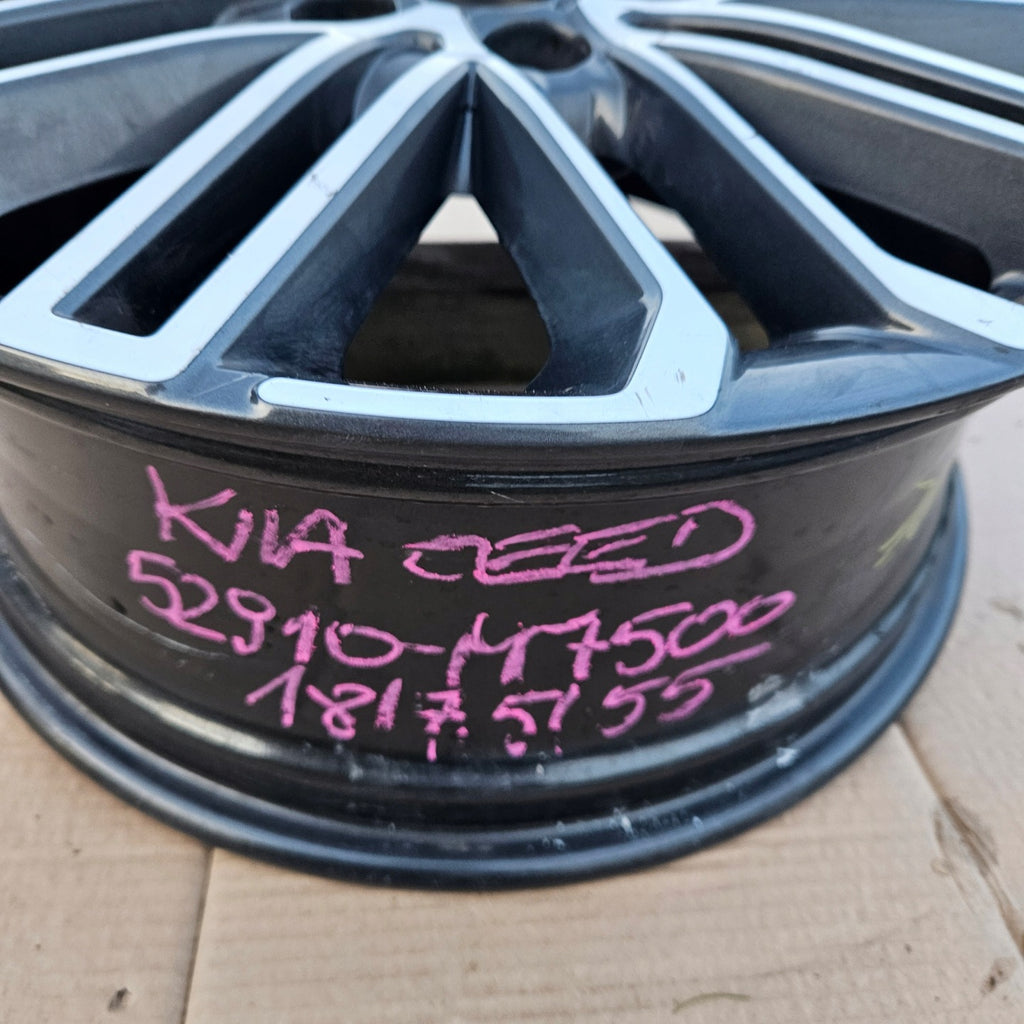 1x Alufelge 18 Zoll 7.5" 5x114.3 55ET 52910-J7500 Kia Proceed Rim Wheel FEL1564552663hr
