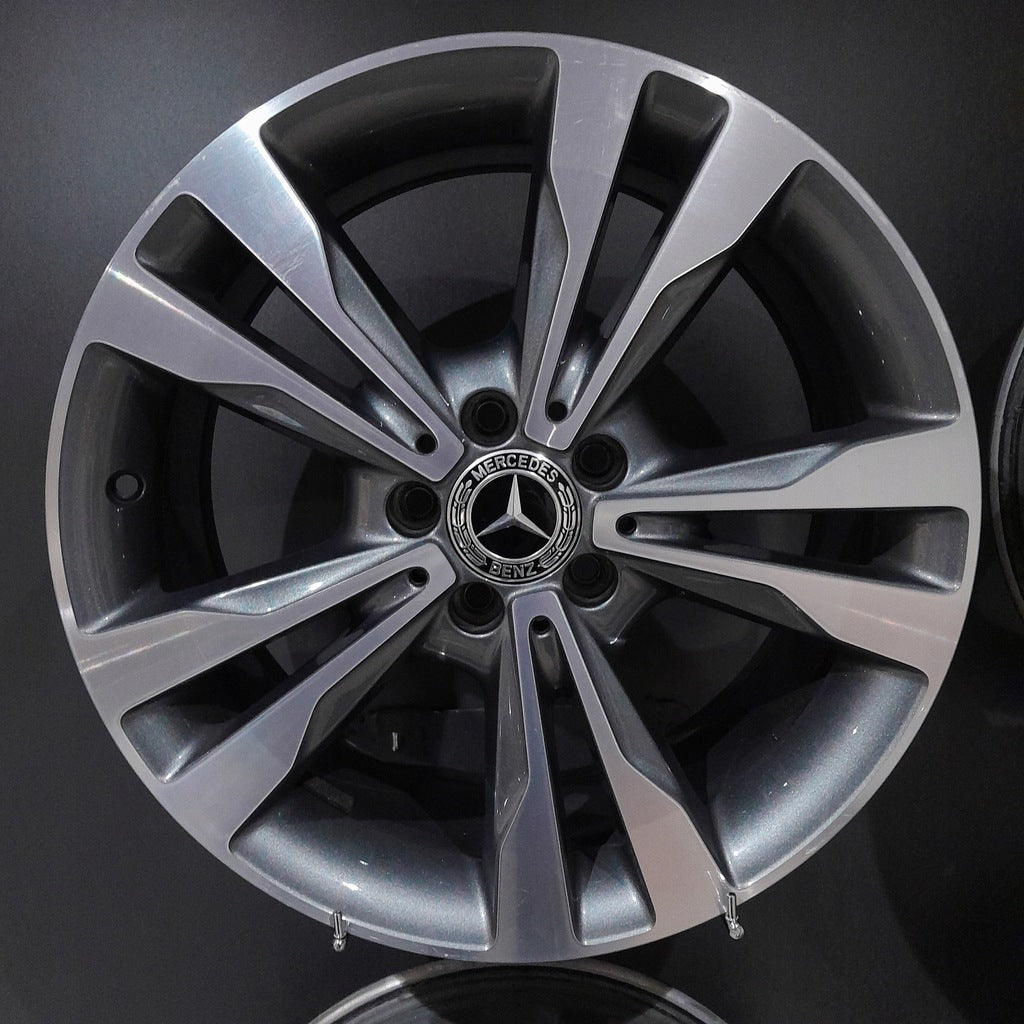 4x Alufelge 18 Zoll 8.5" 5x112 56ET Glanz Graphit A2054012902 Audi S205 W205 Mg FEL6451334861pw