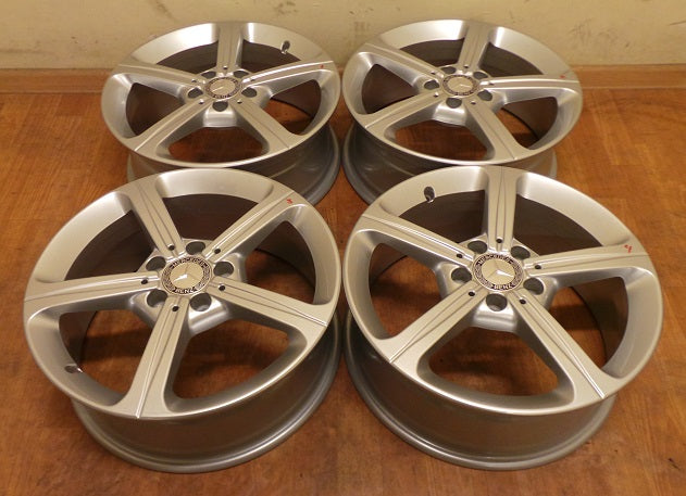 4x Alufelge 17 Zoll 6.5" 5x112 44ET Glanz Silber A1774011200 Mercedes-Benz W177 FEL8104307793jj
