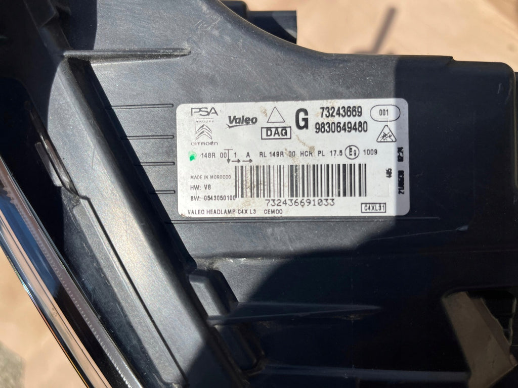 Frontscheinwerfer Citroën C4 9830649480 LED Links Scheinwerfer Headlight