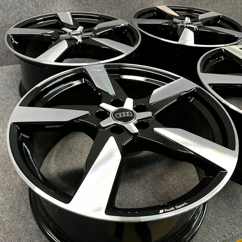 4x Alufelge 20 Zoll 8.5" 5x112 43ET Glanz Schwarz 4K0601025AD Audi A6 C8 FEL7275770371rn