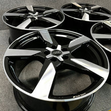 Laden Sie das Bild in den Galerie-Viewer, 4x Alufelge 20 Zoll 8.5" 5x112 43ET Glanz Schwarz 4K0601025AD Audi A6 C8 FEL7275770371rn