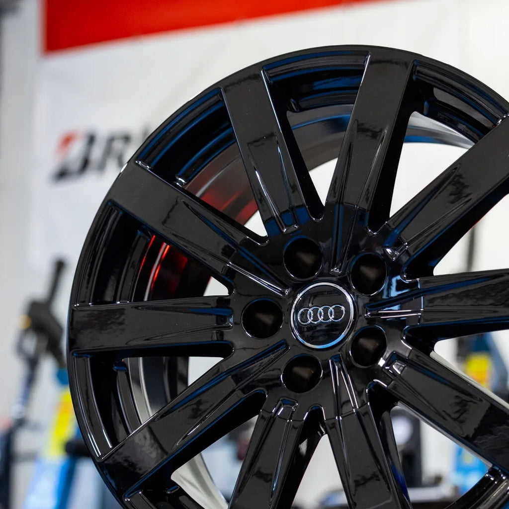 1x Alufelge 18 Zoll 8.5" 5x112 11ET Glanz Schwarz 4KE601025BF Audi Rim Wheel FEL6511917374ho