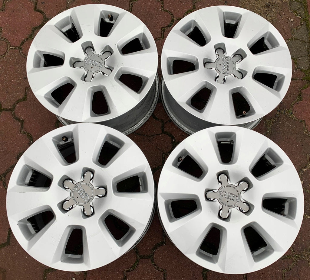 4x Alufelge 16 Zoll 7.5" 5x112 37ET Silber 4G0601025 Audi A6 Rim Wheel