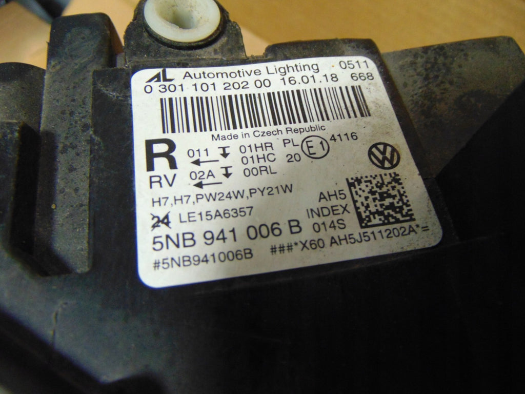 Frontscheinwerfer VW Tiguan 5NB941006B Rechts Scheinwerfer Headlight SCH2588349860uh