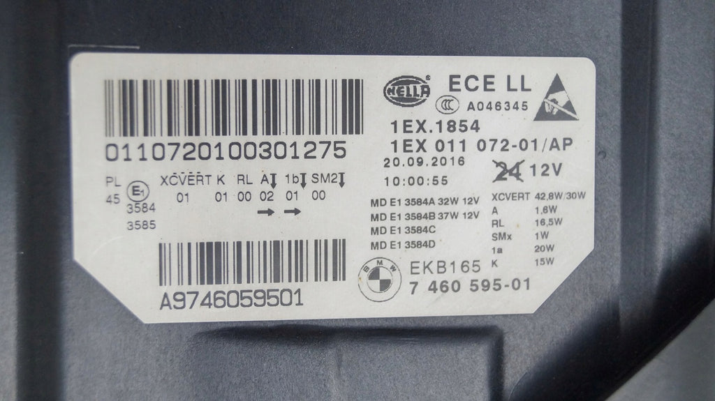 Frontscheinwerfer BMW 5 F11 F10 7460595-01 LED Links Scheinwerfer Headlight SCH3879417181lb