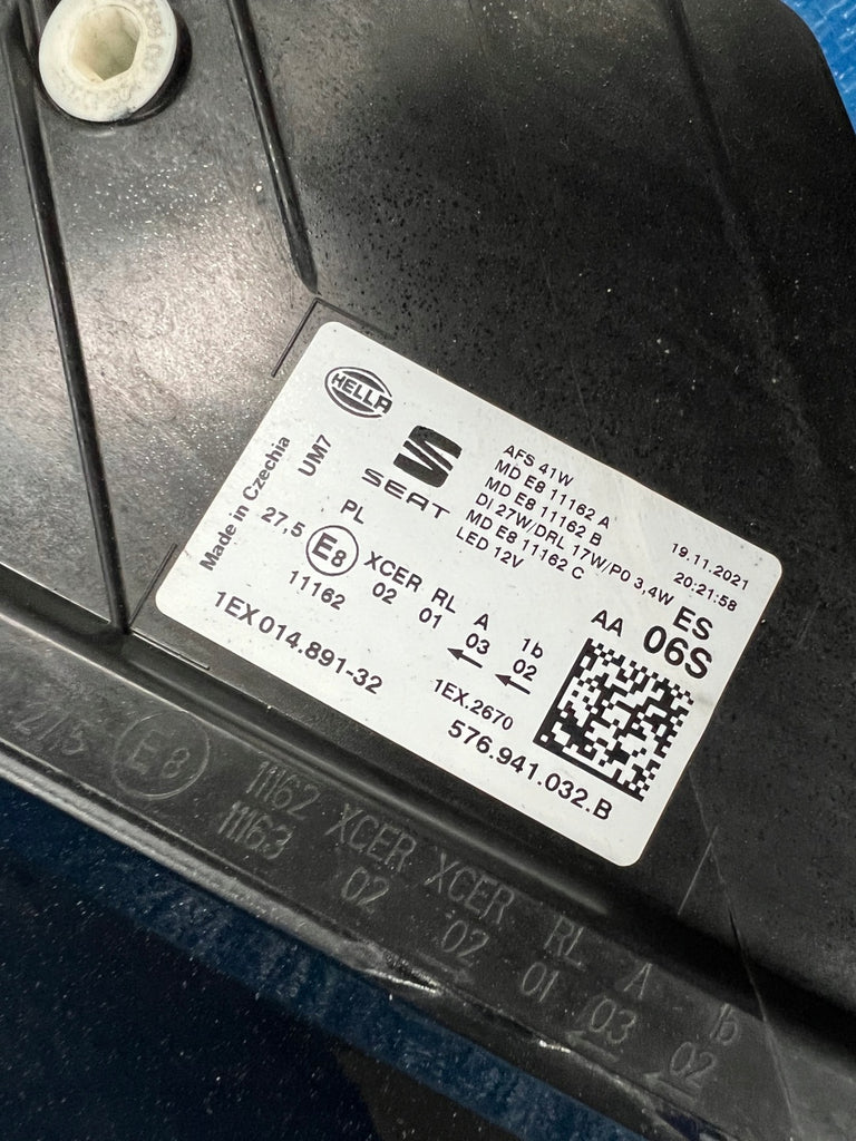 Frontscheinwerfer Seat Ateca 576941032B LED Rechts Scheinwerfer Headlight