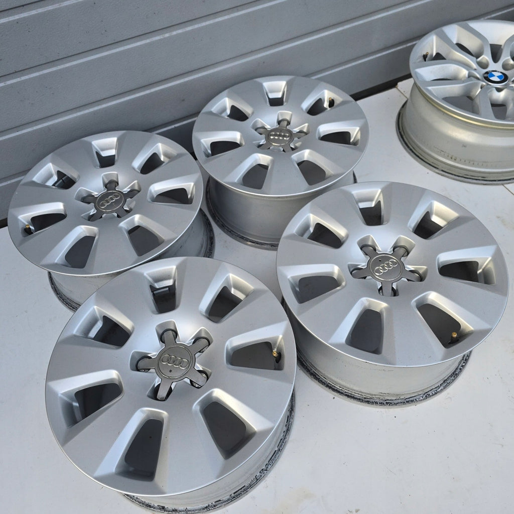 4x Alufelge 16 Zoll 7.5" 5x112 37ET 480601025 Audi C6 A4 B6 B7 Rim Wheel FEL9819790741ti