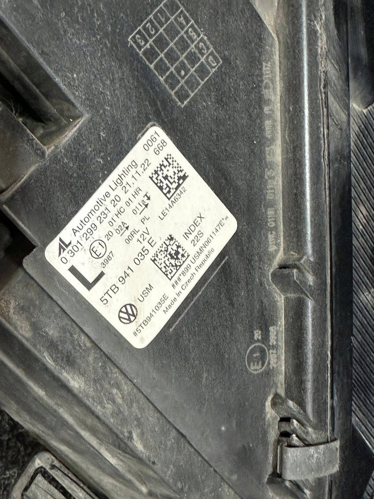 Frontscheinwerfer VW Touran 5TB941035E LED Ein Stück (Rechts oder Links)