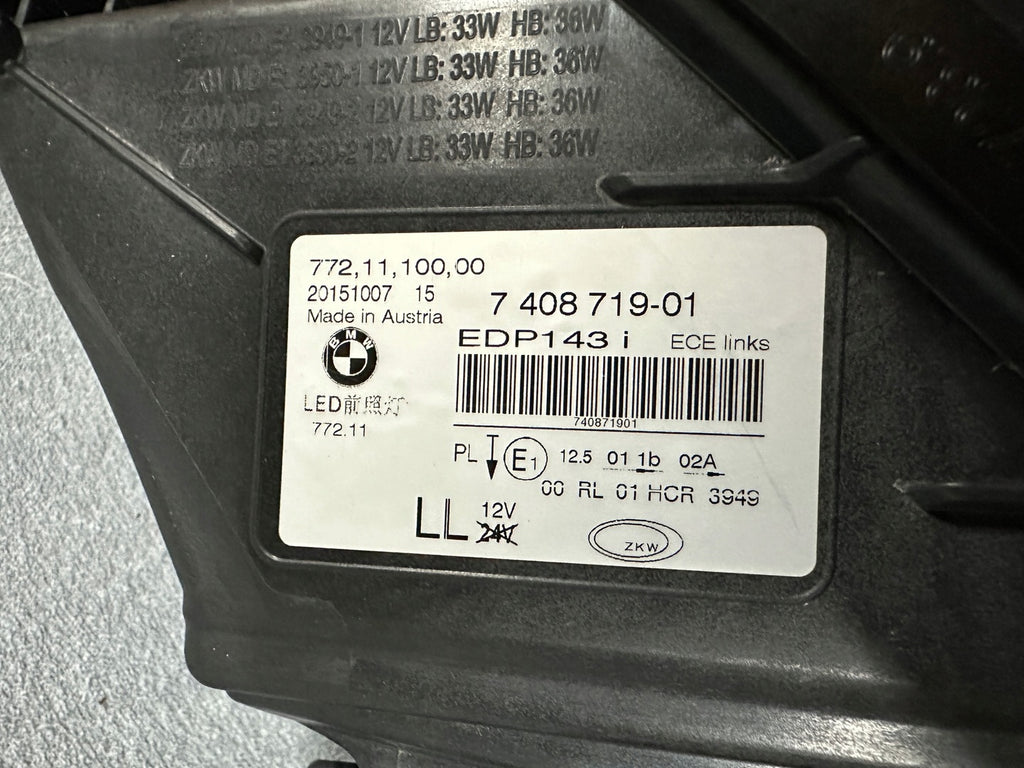 Frontscheinwerfer BMW 7 G11 G12 7408719- LED Links Scheinwerfer Headlight SCH7868333446fz