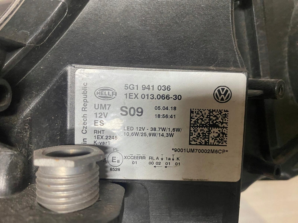 Frontscheinwerfer VW Golf VII I 5G1941036 LED Rechts Scheinwerfer Headlight SCH4760834843ym