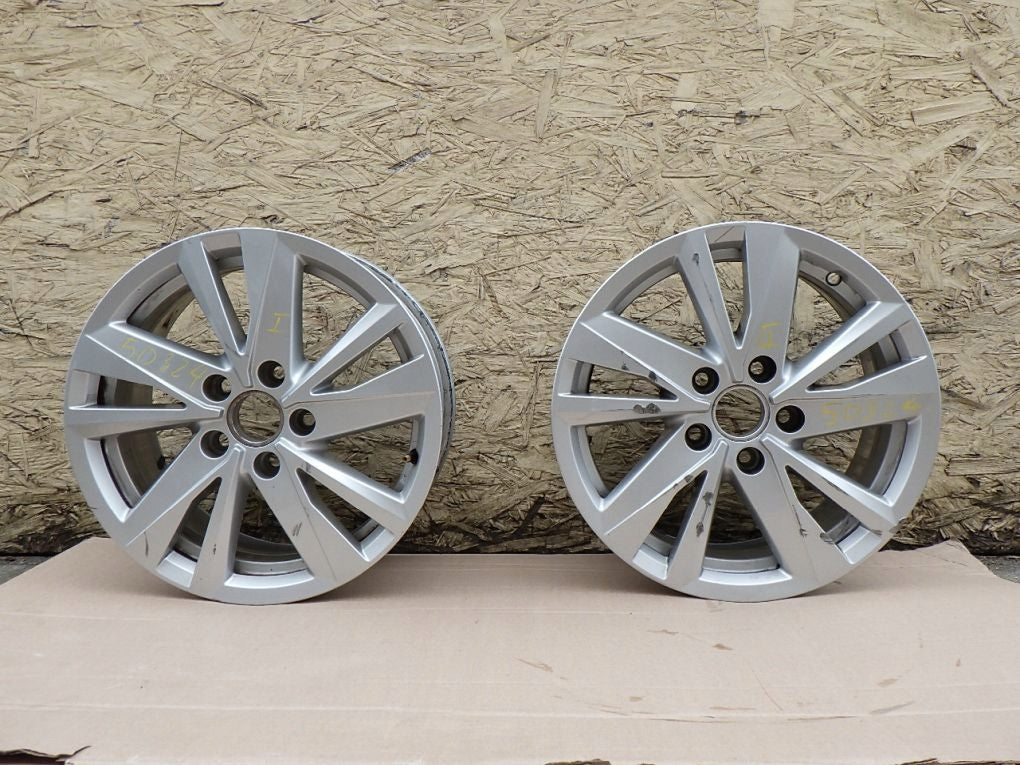 1x Alufelge 16 Zoll 6.5" 5x112 48ET 5TA601025 VW Touran Rim Wheel