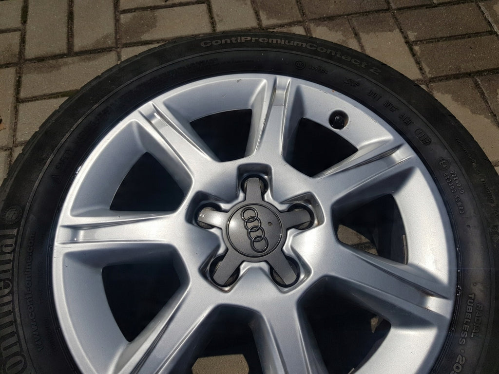 1x Alufelge 16 Zoll 6.5" 5x112 50ET Glanz Silber 8P0601025 Audi A3 Rim Wheel