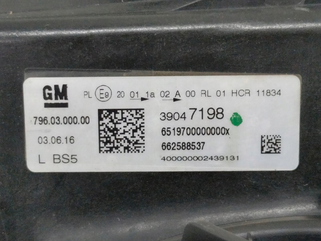 Frontscheinwerfer Opel Astra K 39047198 Links Scheinwerfer Headlight SCH8736911564lr