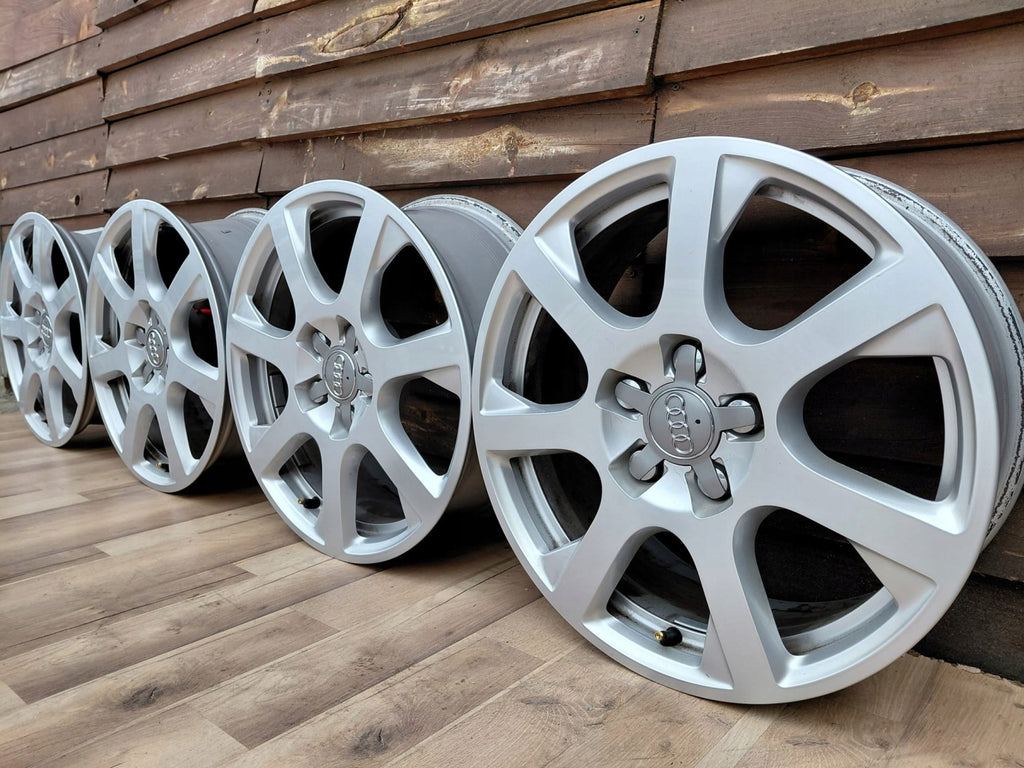 4x Alufelge 17 Zoll 7.0" 5x112 37ET Glanz Silber 8R0601025E Audi Q5 Rim Wheel FEL2934433260uv
