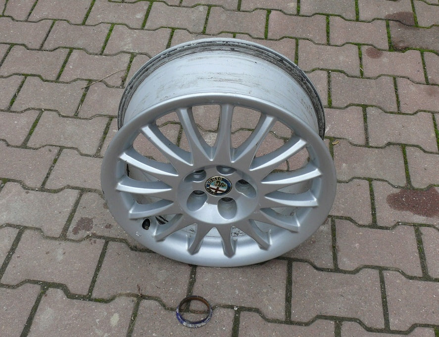1x Alufelge 16 Zoll 6.5" 4x98 41 5ET Glanz Silber 60686520 Alfa Romeo 156 FEL1458272422wz