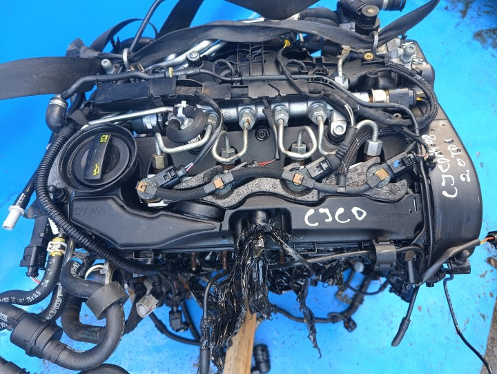 Motor Audi A4 B8 CJCD 2.0 TDI 150PS 110kW 124TKm Diesel Engine Komplett MOT2314470189cl
