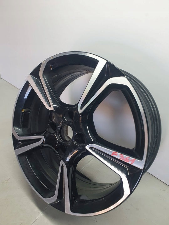 1x Alufelge 17 Zoll 7.0" 4x108 38ET Glanz Schwarz 39182183 Opel Corsa F FEL6333572620yv