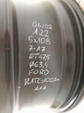Load image into Gallery viewer, 1x Alufelge 17 Zoll 7.0" 5x108 47 5ET Glanz Schwarz R1TC-1007-A1A Ford I FEL1851891534in