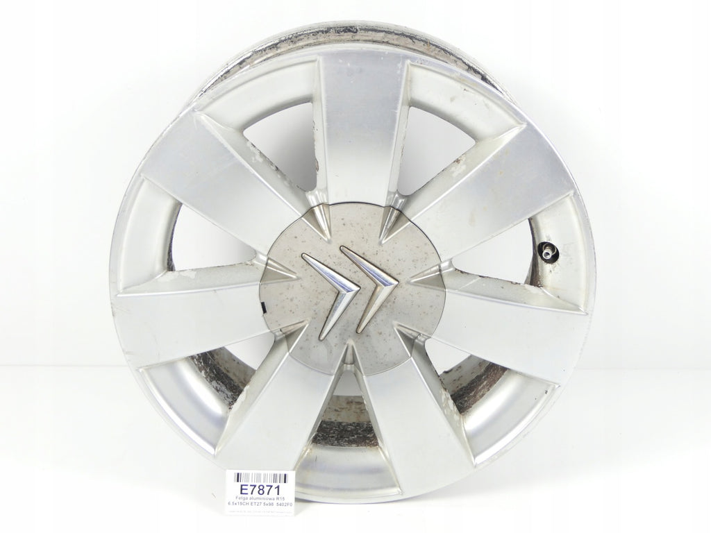 1x Alufelge 15 Zoll 6.5" 5x98 27ET Citroën C8 Rim Wheel FEL9312720103od