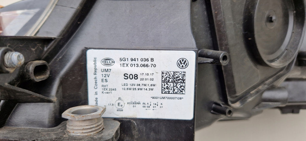 Frontscheinwerfer VW Golf VII 5G1941036B LED Rechts Scheinwerfer Headlight SCH9894879845dd