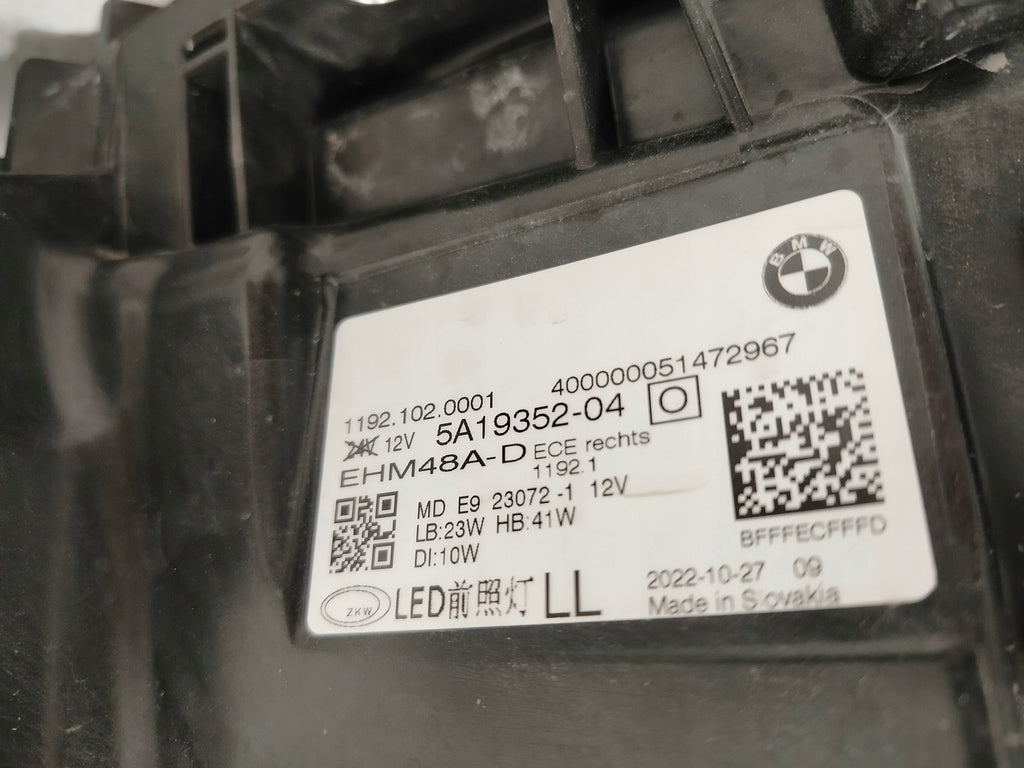 Frontscheinwerfer BMW G22 G23 G26 5A19352-04 Full LED Rechts Headlight SCH8328504899ca