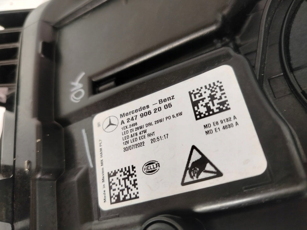 Frontscheinwerfer Mercedes-Benz W247 A2479062005 Full LED Rechts Headlight SCH2348589520sk