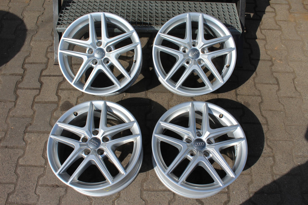 4x Alufelge 17 Zoll 6.5" 5x112 28ET Glanz Silber 8W9601025D Audi A4 Allroad B9 FEL4808650283gi