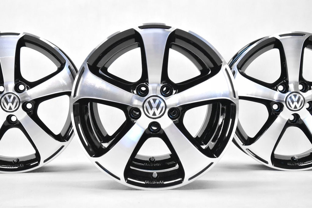 4x Alufelge 15 Zoll 6.0" 5x100 40ET Glanz Silber 6R0071495A VW Polo Rim Wheel FEL1773971680cl