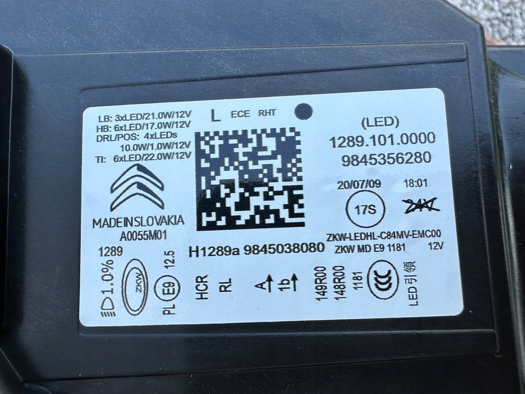 Frontscheinwerfer Citroën C5 Aircross 9845356280 LED Rechts oder Links SCH6802543917hn