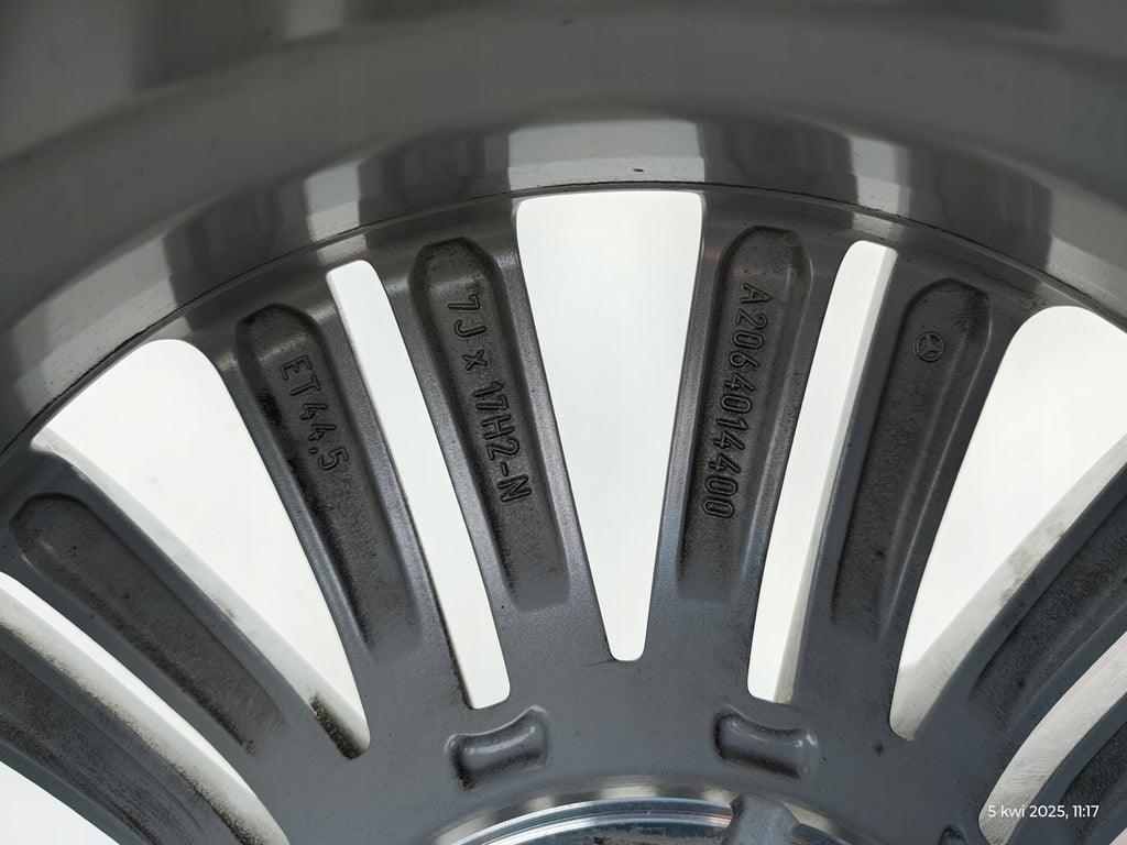 1x Alufelge 17 Zoll 7.0" 5x112 44 5ET A2064014400 Mercedes-Benz W206 Rim Wheel