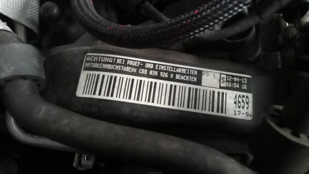 Motor Audi Seat Skoda VW CRB 2.0 TDI 100TKm Diesel Engine Unkomplett