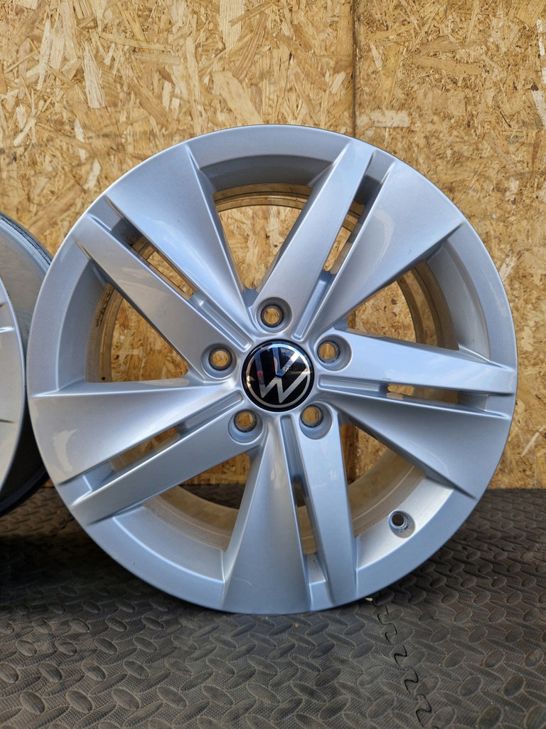 4x Alufelge 16 Zoll 7.0" 5x112 48ET Glanz Silber 5H06010251 VW I Rim Wheel FEL6047991765qe