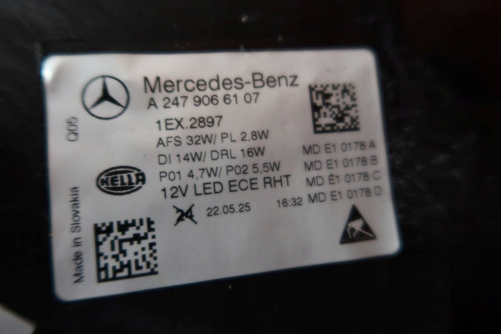 Frontscheinwerfer Mercedes-Benz W247 A2479066107 Links Scheinwerfer Headlight SCH2991331564tb
