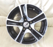 Laden Sie das Bild in den Galerie-Viewer, 4x Alufelge 15 Zoll 6.5" 5x110 38ET Glanz Schwarz KNBA47544 Rim Wheel FEL5857521648vi
