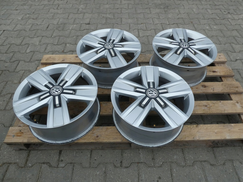 4x Alufelge 17 Zoll 7.0" 5x120 55ET Glanz Silber 7E0601025 VW T6 T5 Rim Wheel FEL5043657578ym