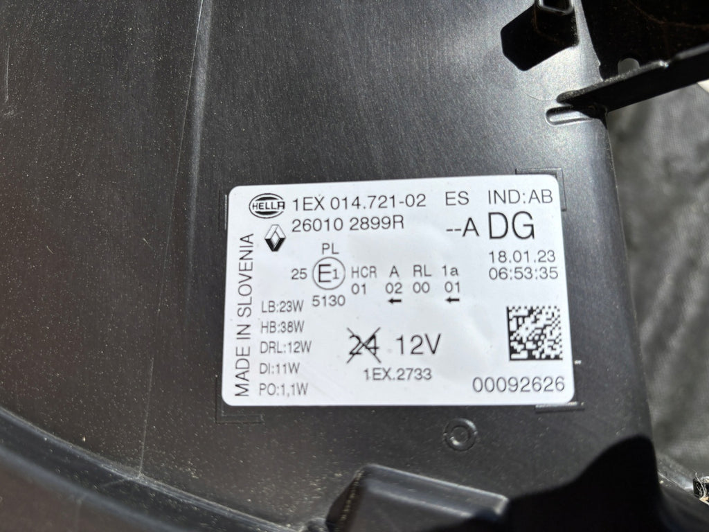 Frontscheinwerfer Renault Trafic 260102899R Full LED Rechts Headlight SCH7963221190gq
