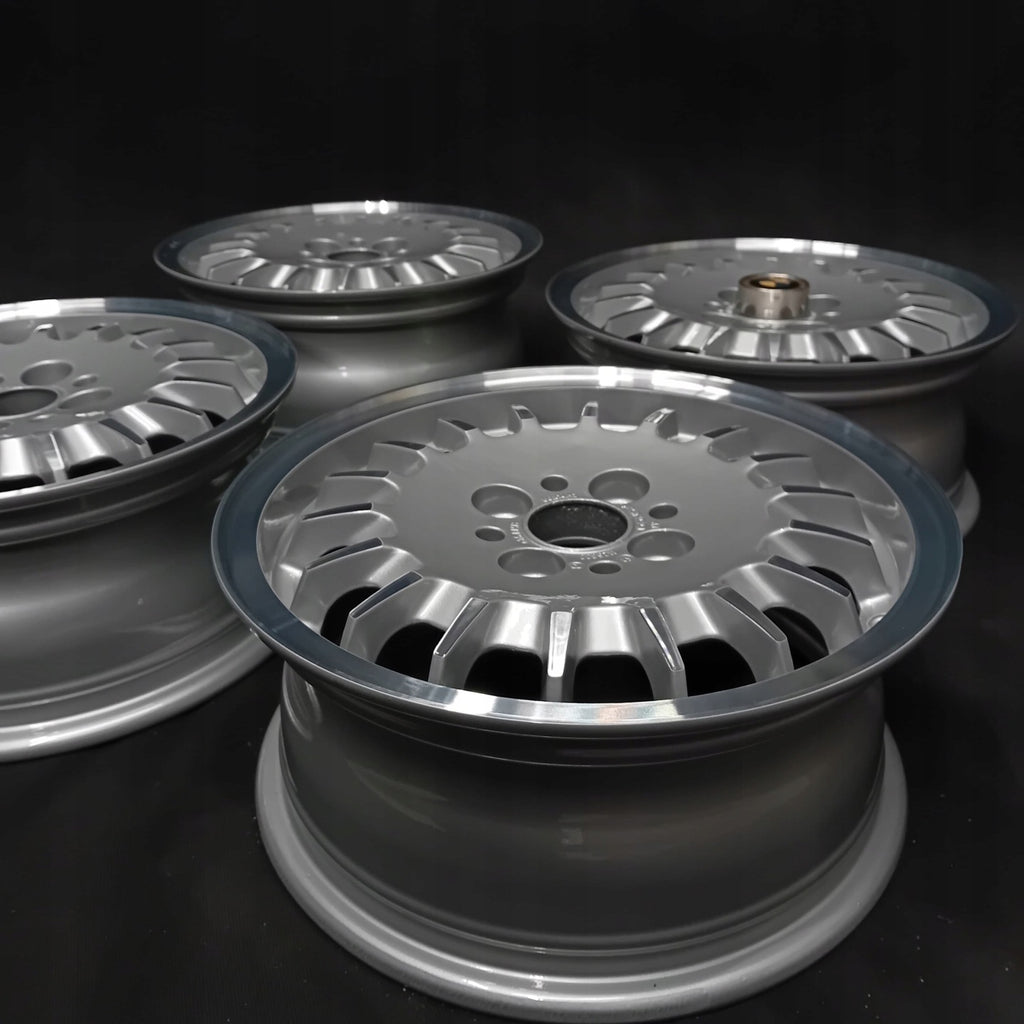 4x Alufelge 14 Zoll 6.0" 4x100 35ET Glanz Silber 1125688 BMW 3 E30 Rim Wheel FEL3737469251jo